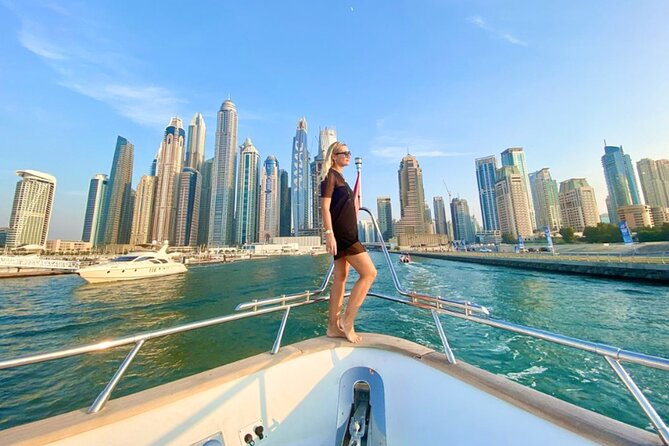 1 HR - Dubai Marina Luxury Yacht Tour - Jumeirah Beach Residence from the water