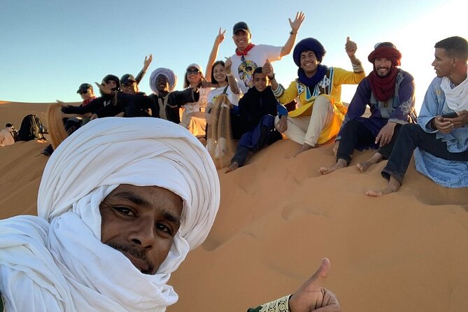 2 Day Desert Tour from Fez with Camel ride Overnight luxury Camp - Arriving in Merzouga and reaching the dunes