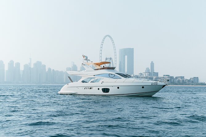 2 hours Dubai private luxury yacht 55ft tour - Leaving Dubai Marina from berth A-D33