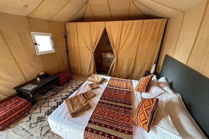 2 Nights in Luxury Camp and Camel Trekking in Merzouga Desert - Private tents, hot water, and a real desert evening