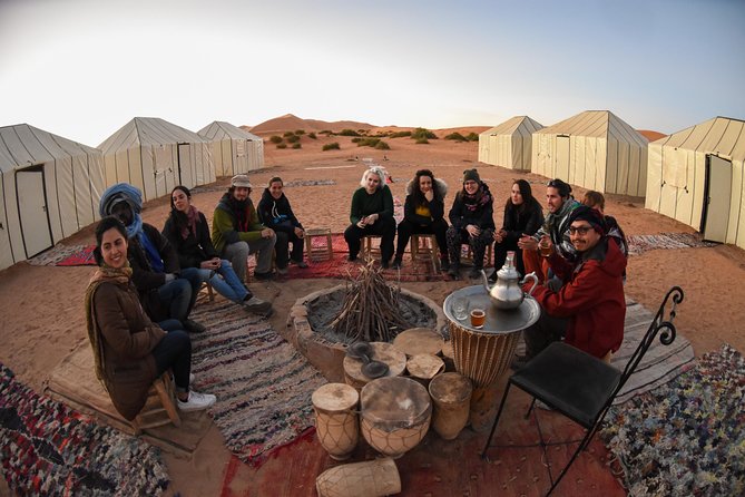 3-Day Luxury/Budget Desert Tour to Marrakech via Merouga from Fez - Sunset on the Erg Chebbi dunes