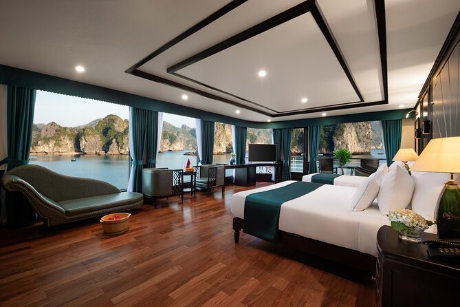 3D2N Luxury HaLong Bay with Aspira Cruise: kayak, Cat Ba island - Day 1: Boarding at Tuan Chau and settling into Ha Long Bay