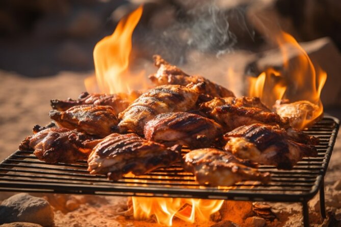 6-Hour Luxury Evening Dubai Desert Safari - BBQ Dinner Live Shows - BBQ dinner under the stars