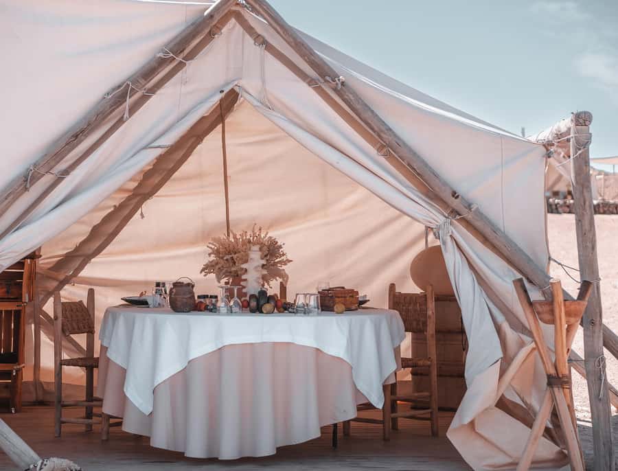 Agafay Desert: Inara Camp Luxury Private Lunch w/ Camel Ride - A three-course Moroccan lunch in a quiet setting