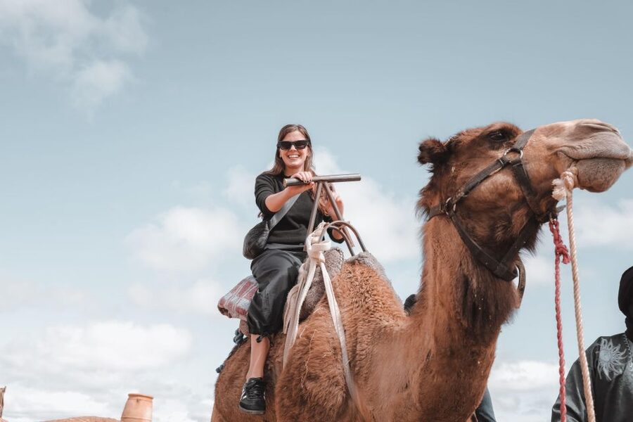 Agafay Desert: Inara Camp Luxury Private Lunch w/ Camel Ride - The 20-minute camel ride