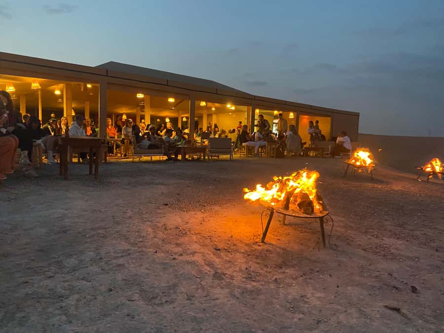 Agafay Desert Luxury Package Quad, Camel, Pool & Dinner Show - Pool time before the evening program