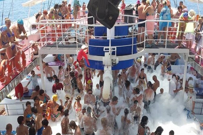 Alanya: Luxury Pirate Boat Tour with Foam Party - Ulaş Beach and open-water swimming