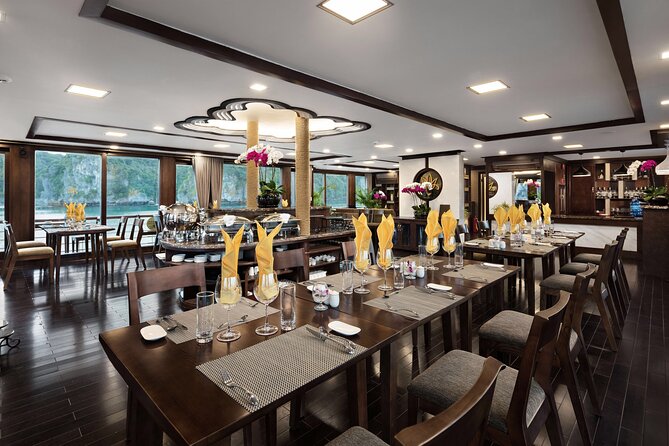 All-Inclusive 3 Day/2 Night Halong Luxury Cruise Meals, Cave, Kayaking, Swimming - Your cabin and life on the main boat