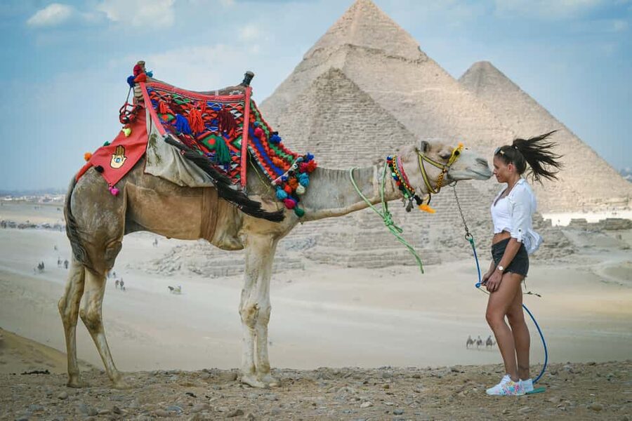 All-inclusive private Trip Pyramids Sphinx, Camel, VIP Lunch - Meeting your guide in Cairo