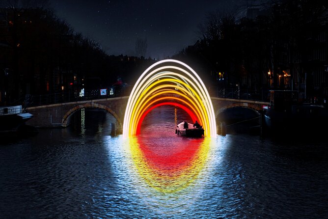 Amsterdam Light Festival: Canal Cruise + Bite & Unlimited Drinks - Weather can make or break the view
