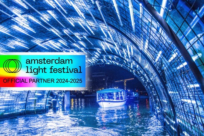 Amsterdam Light Festival: Cruise Unlimited Drinks & Bite option - The ARTIS area and central Amsterdam