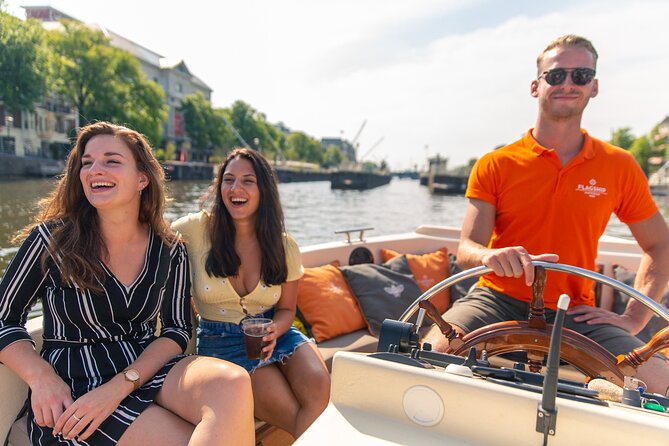 Amsterdam Luxury Canal Cruise + Unlimited Drinks & Bites option - Rijksmuseum, Spiegelgracht, and the flower market