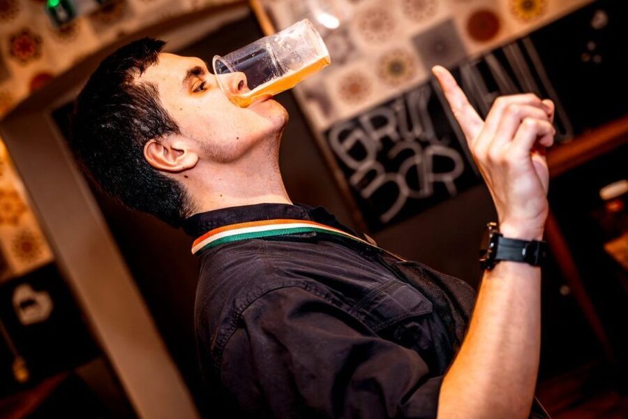 Amsterdam: Original Pub Crawl Party with VIP Entrance - The Waterhole sets the early party tone