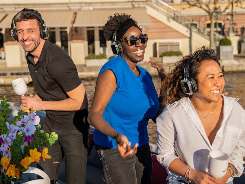 Amsterdam: Private Luxury Cruise with Drinks & Silent Disco - The Boat, Canopy, and Comfort Level