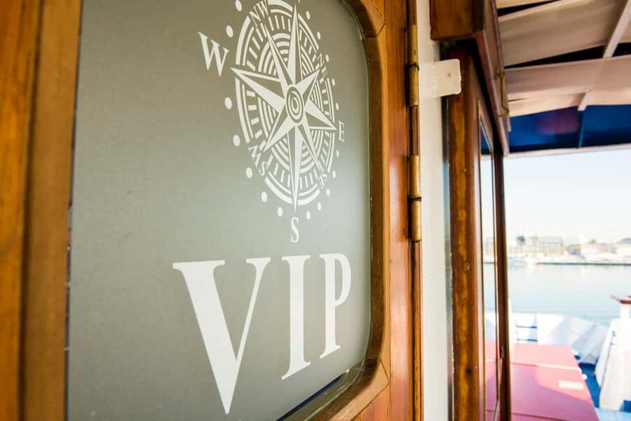 Athens: VIP Swimming Cruise to three islands - Boarding, private decks, and the VIP question