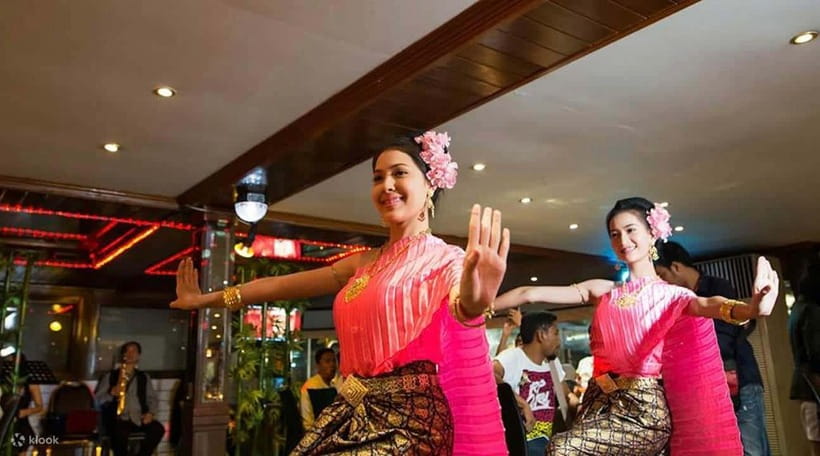 Bangkok: Luxury White Dinner Cruise Free Flow Beer and Wine - Asiatique and the return along the river