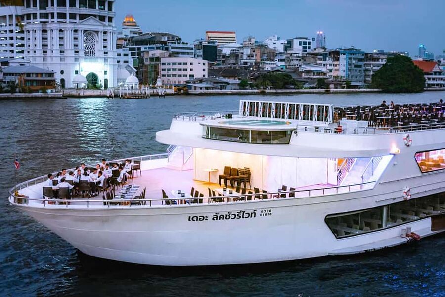 Bangkok: Luxury White Sunset or Dinner Cruise with Beer - Choosing between Asiatique sunset and ICONSIAM dinner