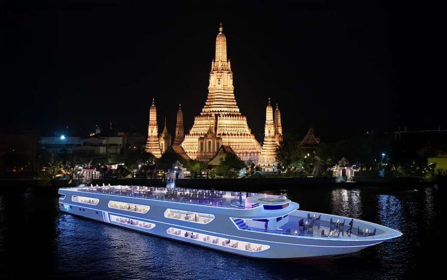 Bangkok: Luxury White Sunset or Dinner Cruise with Beer - Boarding at ICONSIAM or Asiatique