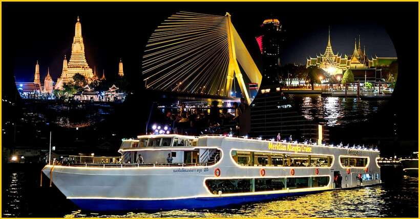 Bangkok: Noah 6 Stars Luxury Chaophraya River Dinner Cruise - Setting out from ICONSIAM at sunset