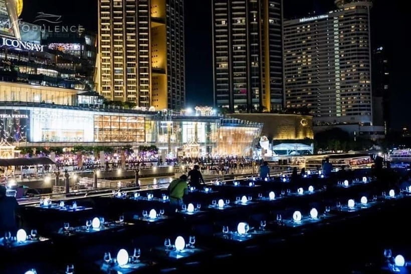 Bangkok: Opulence Luxury River Dinner Cruise - What you see between ICONSIAM and the old city