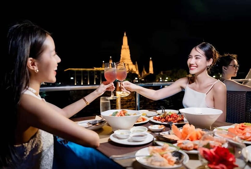 Bangkok: Opulence Luxury River Dinner Cruise with Live Band - A two-hour view of Bangkok by river
