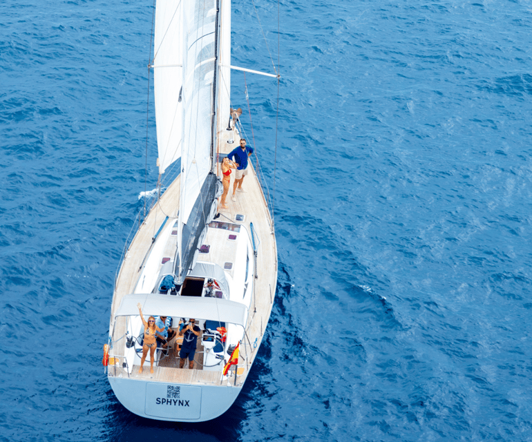 Barcelona: Luxury Yacht Private Sailing Tour - Cava, wine, Manchego, and an open-bar setup