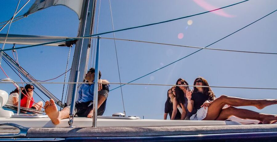 Barcelona: Private Luxury Sailing Tour - Swimming in the Mediterranean when conditions allow