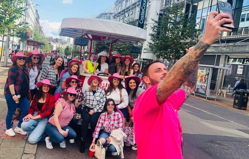 Belfast: Luxury Pink Hen Party Bike Tour (BYOB) - Costumes, comfort, and Belfast weather