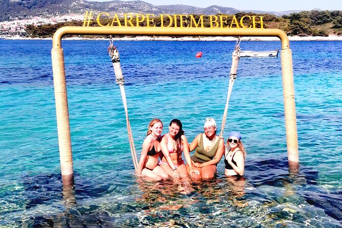 Blue Cave & Hvar, 5 Islands Speedboat with Luxury Seats in Shade - Stiniva Bay from the water