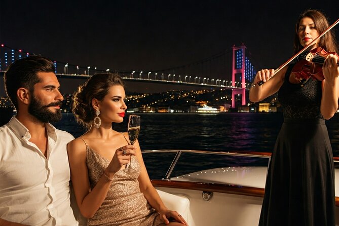 Bosphorus Night Cruise with Luxury Yacht - The second bridge and the Asian-side fortresses