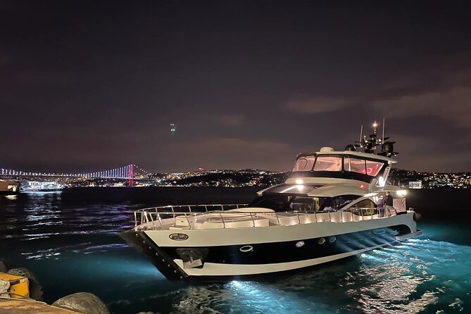 Bosphorus Night Cruise with Luxury Yacht - Dolmabahçe Palace and Çırağan Palace from the water
