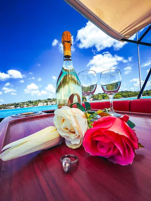 Bridgetown: Barbados Coastline Sunset Luxury Cruise - The swim and snorkel stop