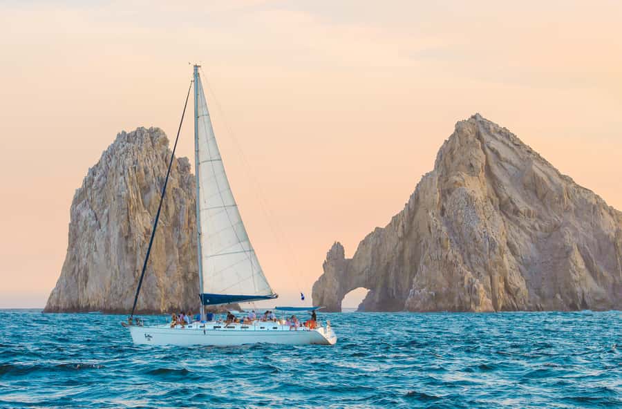 Cabo Luxury Sunset Sailing Adventure with Open Bar - Sailing past Cabo’s old lighthouse
