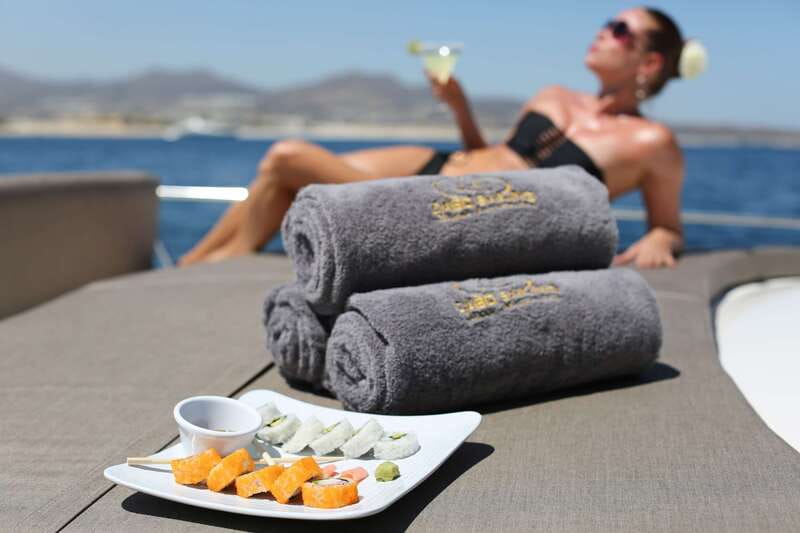 Cabo San Lucas: Luxury Yacht Cruise - Lunch, towels, and an open bar on board