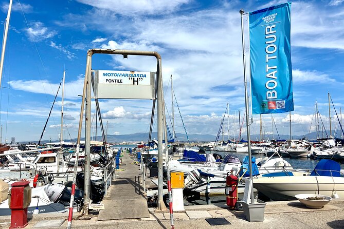 Cagliari 3 Hours Luxury Motorboat Tour - Wine and Snorkeling - Cruising out from Poetto Beach