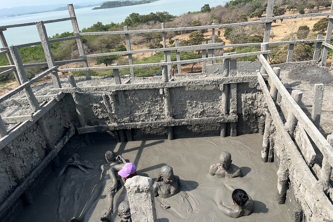 Cartagena Mud Volcano Tour — VIP Exclusive Crowd-Free Access! - Washing off at the lagoon or river