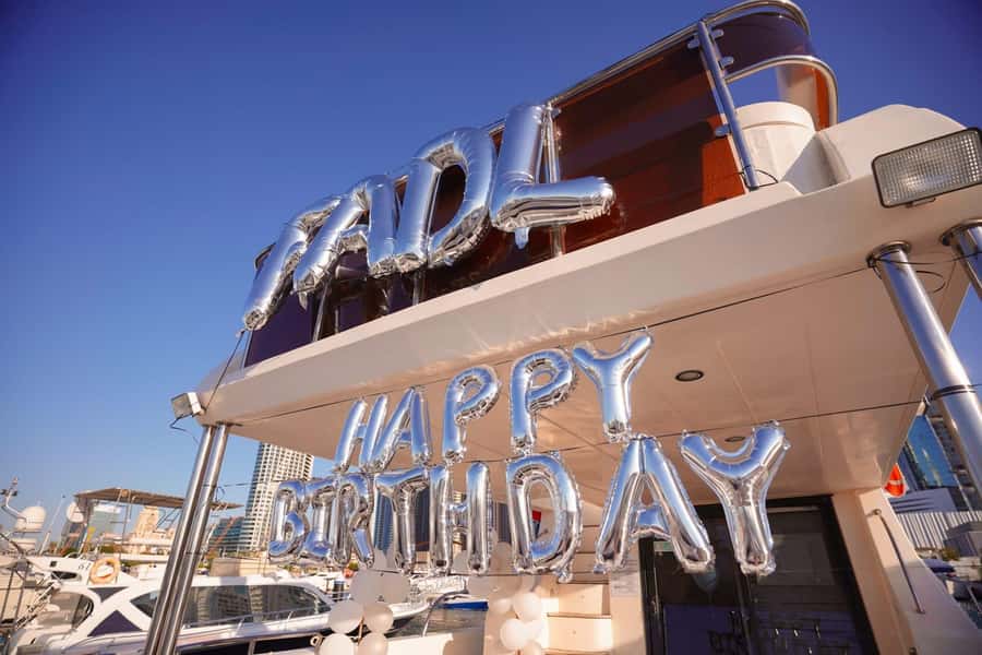 Celebrate Your Birthday in Style on luxury Yacht in Dubai - A birthday venue with Dubai as the backdrop