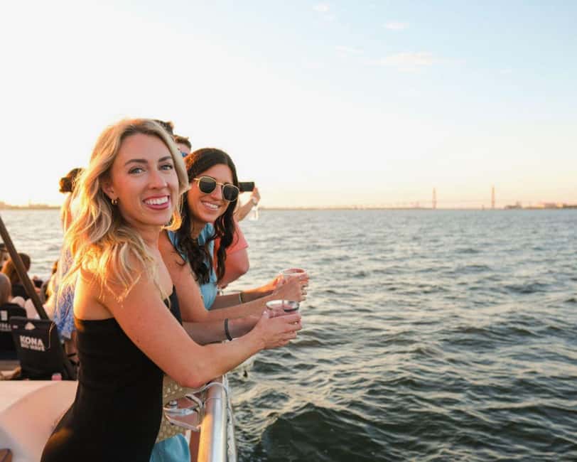 Charleston Harbor Sunset Cruise with Music & Onboard Bar - A sunset cruise built around the harbor view