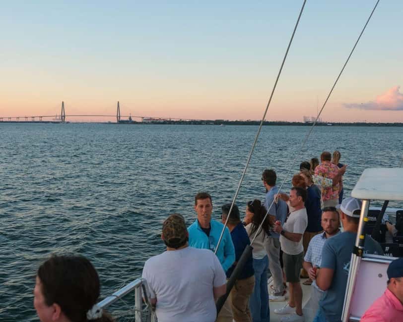 Charleston Harbor Sunset Cruise with Music & Onboard Bar - Starting at Shem Creek in Mount Pleasant
