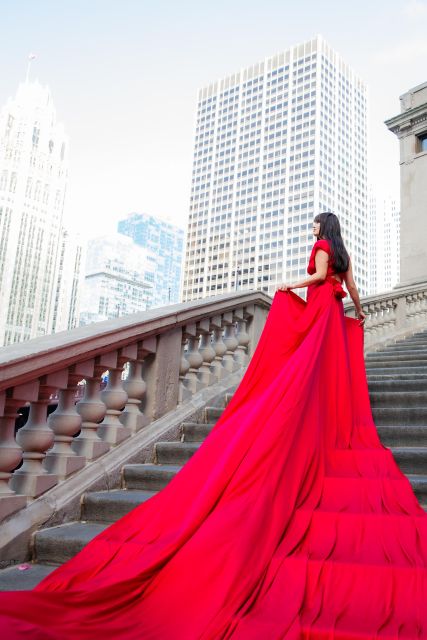 Chicago Luxury Flying Dress Photoshoot - Timing, comfort, and practical preparation