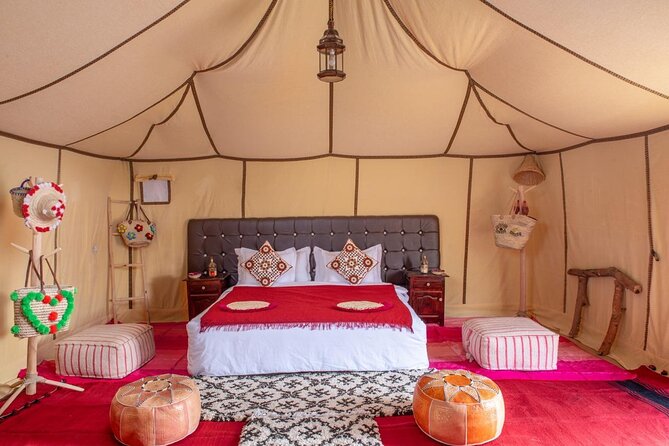 Day Trip and one night in Luxury camp merzouga - A private tent with real bathroom comforts