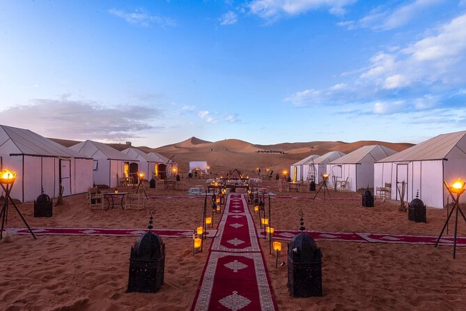 Day Trip and one night in Luxury camp merzouga - Sunrise before the desert warms up