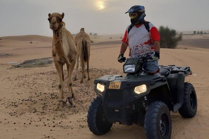 Desert Safari Dubai (PREMIUM VIP) - Sandboarding gives you a slower desert view