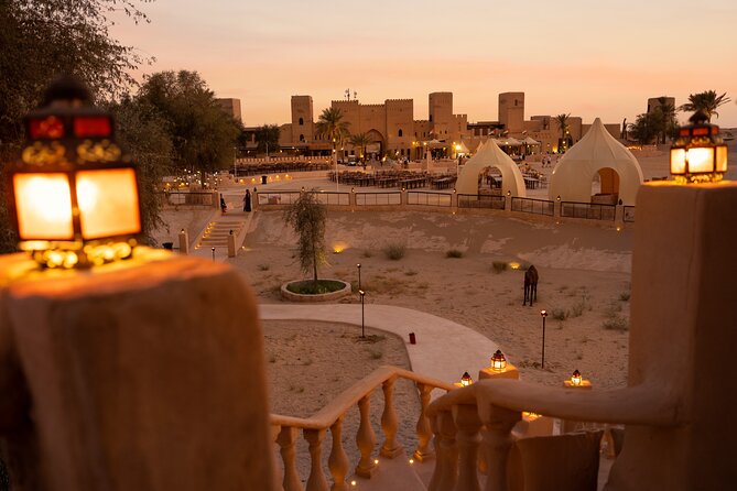 Desert Safari: Luxury Fortress Dinner, Camel Ride & Dune Bashing - Traditional shows after dark
