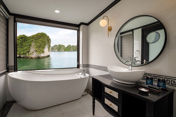 Dora Cruise – Best 2D1N Luxury Cruise in Halong & Lan Ha Bay - Sunset, dinner, and the evening aboard