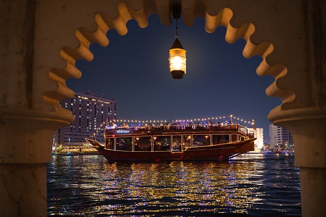 Dubai Creek Luxury Dhow Dinner Cruise with Optional Transfer - Boarding at Al Seef at 8:30 pm