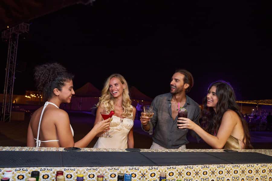 Dubai: Exclusive VIP Desert Safari Dinner with Live Show - What the VIP four-course dinner includes