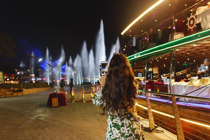 Dubai Luxury Canal Dinner Cruise with Optional Transfer - Starting beside the Imagine show