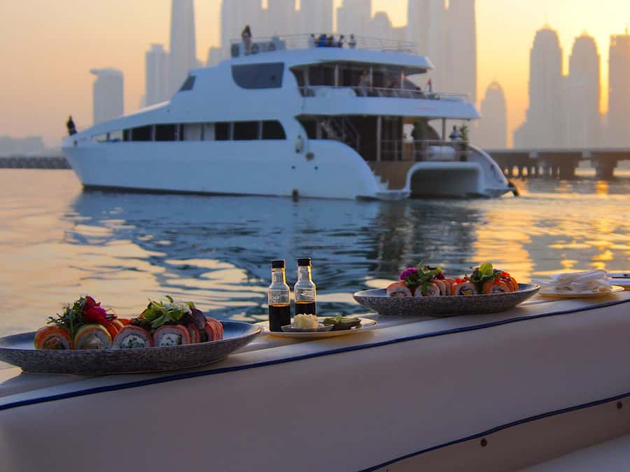 Dubai: Luxury Private 50 FT Yacht Cruise + Optional Sushi - Is $218 good value?