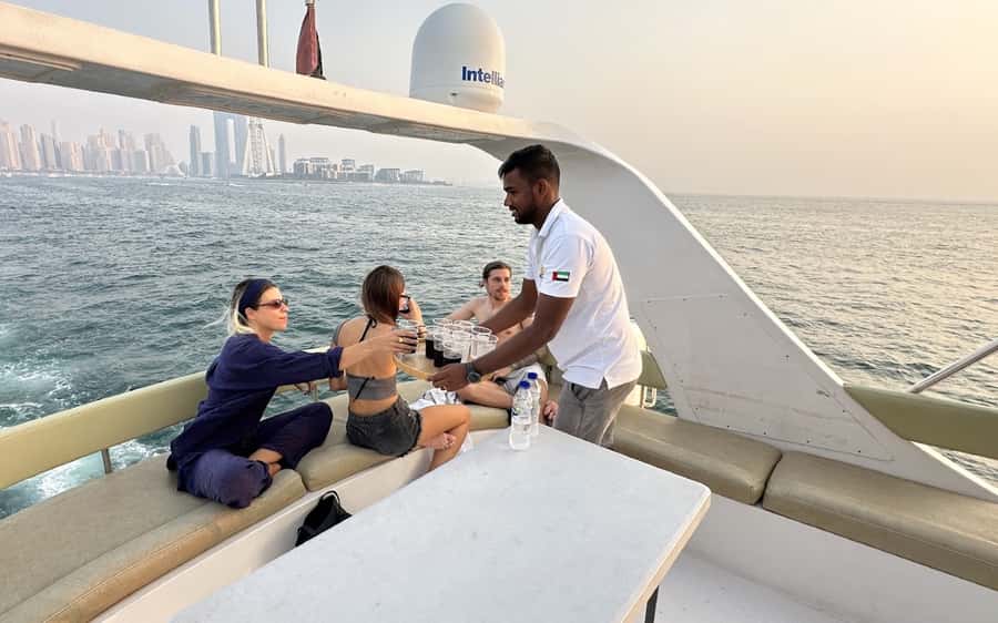 Dubai: Luxury Sunset Yacht Tour with Snacks and Drinks - The practical comfort question: heat, motion, and noise